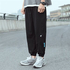 继续推2024秋款宽松个性拼接束脚休闲裤运动卫裤1514-P40,男装休闲裤,星座914-3
