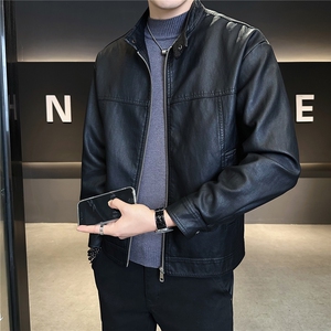 加绒加厚皮衣外套男秋冬季2025新款机车皮夹克 A313-25119-P148图片
