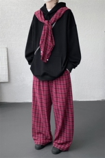 小众两连帽撞色大码卫衣套装T797特P65K797特P42TZ797特P107，男装休闲套装，电商A059