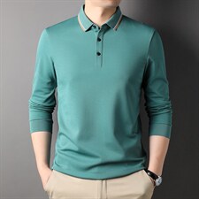 D66174钱塘2020-2中年男士春秋新款百搭简约长袖T恤主推款P57，男装T恤，钱塘207-2