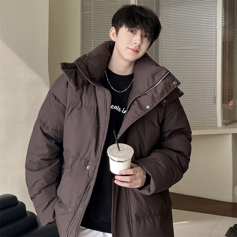 羽绒服男冬季新款港风宽松连帽加厚外套上衣YR922-P155，男装羽绒服，星座214-3