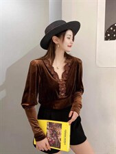 丝绒小衫，其它，萌蔻