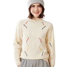 秋冬新款羊绒彩色针织时尚羊绒衫，女装羊绒衫，恒爱羊绒