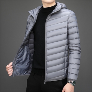 达标50绒 轻薄羽绒服外套男连帽秋冬中青年男士休闲百搭YR910-P75图片