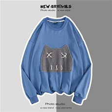 2025秋季新款卡通卫衣情侣外套潮/A338-1WY02P50，女装短外套，电商D325