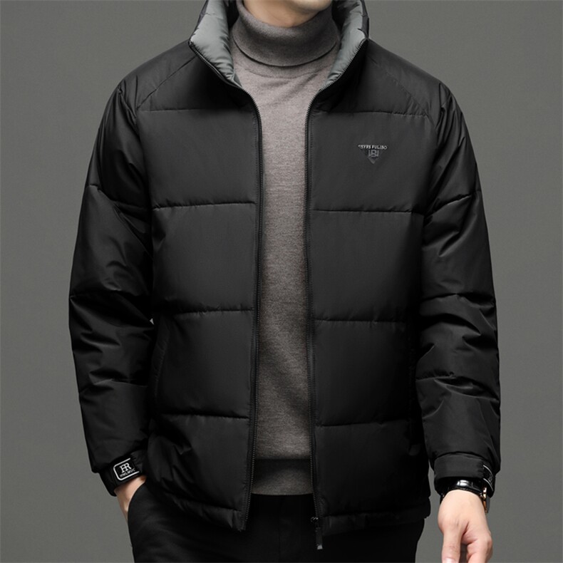 QA2283钱塘2020-2冬季厚款商务休闲立领百搭中年男士羽绒服P92,男装羽绒服,钱塘207-2