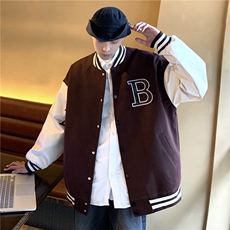 美式潮流棒球服机风外套男秋季夹克男潮牌运动男装X5589-P85限105，男装夹克，电商A061-1
