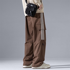 2025秋季新款灰墙大码美式弹力织带工装裤M-5XHK24697-特P45，男装休闲裤，电商A022