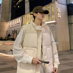 男士立领棉马甲冬季加厚纯色棉背心休闲外套潮流A266-WMJ621-P45
