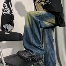 阔腿牛仔裤ins长裤慵懒潮夏季原宿青春流行潮新款百搭男RK331-P47，男装牛仔裤，星座412