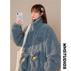 2024冬季羊羔毛加厚外套女刺绣棉服送手套B213-6983-P138控158，女装棉衣/棉服，星座617A-4