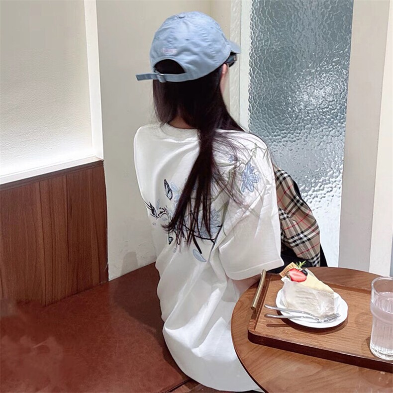 万针全刺绣解构设计260克重磅双纱纯棉高品质美式高街短袖T恤特35,男装T恤,电商A486