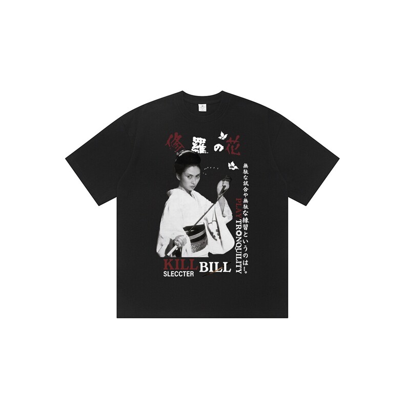 暗黑索罗娜修身显瘦短袖T恤杀死比尔D328-T25113-P28,男装T恤,电商D328