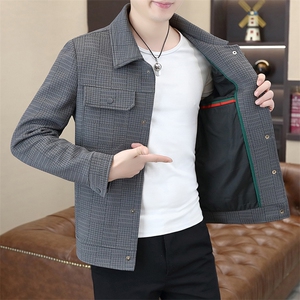 秋季高品质男式翻领夹克外套型男休闲百搭青年外套男N7903-P110图片