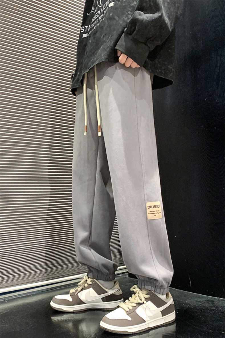 休闲裤男秋季新款宽松阔腿直筒潮流运动裤K661-P45,男装休闲裤,星座214-3