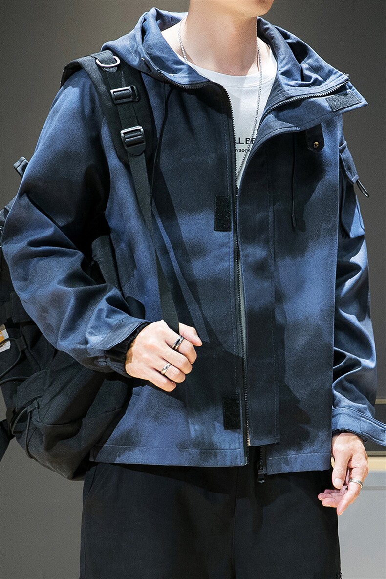 日系2021春秋宽松迷彩工装外套男士潮牌夹克潮流上衣DS862T,男装夹克,电商A102