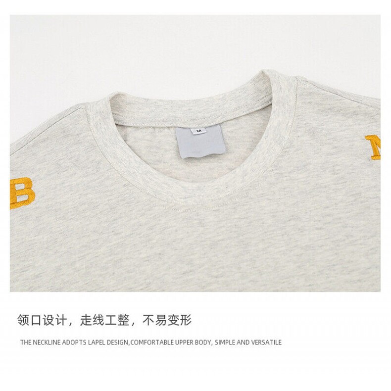 Q186/P40贴布刺绣字母高品质纯棉短袖T恤,男装T恤,星座1506