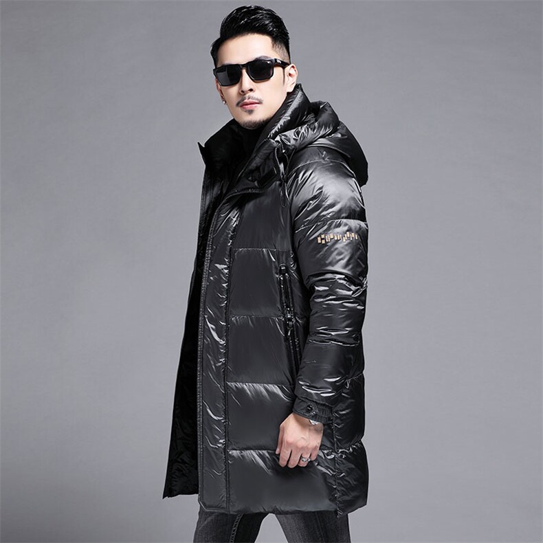 高品质鹅绒精品长款羽绒服男士精品实体到款大货主推,男装羽绒服,钱塘207-1
