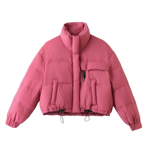 新款羽绒服女短款韩版立领简约加厚小个子高级感面包服外套潮图片