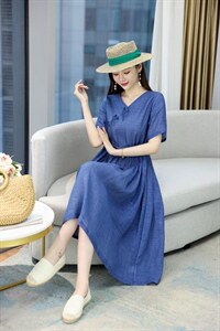 夏装苎连衣裙 现货,女装连衣裙,百衣时尚