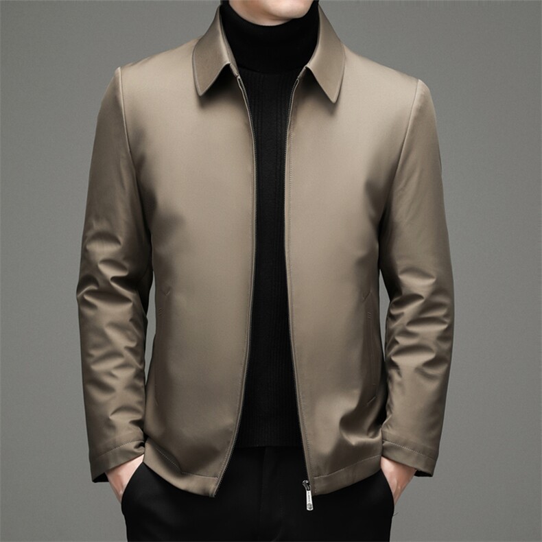 新款冬装羽绒服中老年休闲加厚羽绒外套中年爸爸装ZL32132-P208，男装羽绒服，电商B212（原钱塘6029）