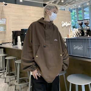 港风潮机能工装夹克2024新款日系百搭冲锋衣外套男款 W7638-P53图片