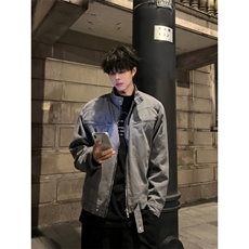 【有货】JK7703CC-特P65立领帆布水洗外套男痞帅工装夹克，男装夹克，星座1007（原301D）