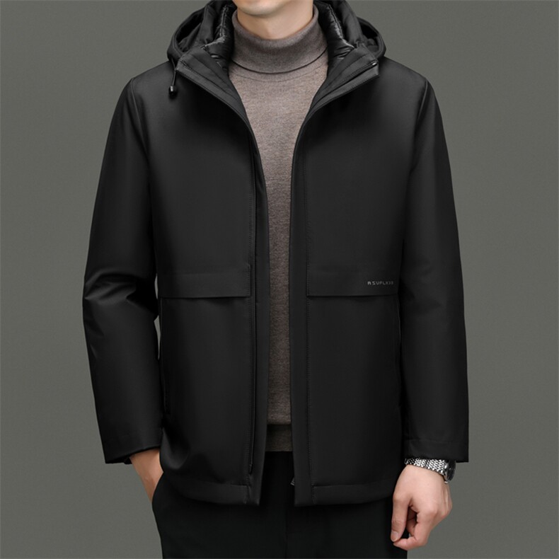 CR29908鹅绒90绒子含量内胆可脱卸精品男设计羽绒服商务高端,男装羽绒服,钱塘207-2
