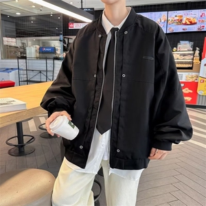 双面穿秋季外套男韩版潮流宽松帅气棒球服飞行员夹克MK96-P76图片