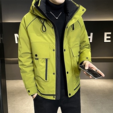 店主风2025年连帽重工机能潮流帅气保暖羽绒服男YR6032-P215，男装羽绒服，电商D240-242