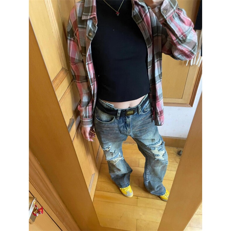 【网图】美式高街复古破洞牛仔裤男款水洗做旧裤子NZ010WW-特P55,男装牛仔裤,星座1007（原301D）