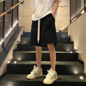 直播品质 做旧重磅水洗 大口袋工装短裤五分裤 K9803/P40 黑色2图片