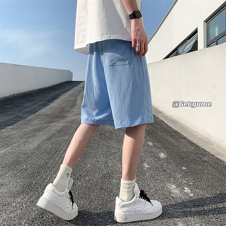8XL-M特大码冰丝透气垂感短裤男篮球运动五分裤DK1507P30控48,男装休闲裤,电商D206-1
