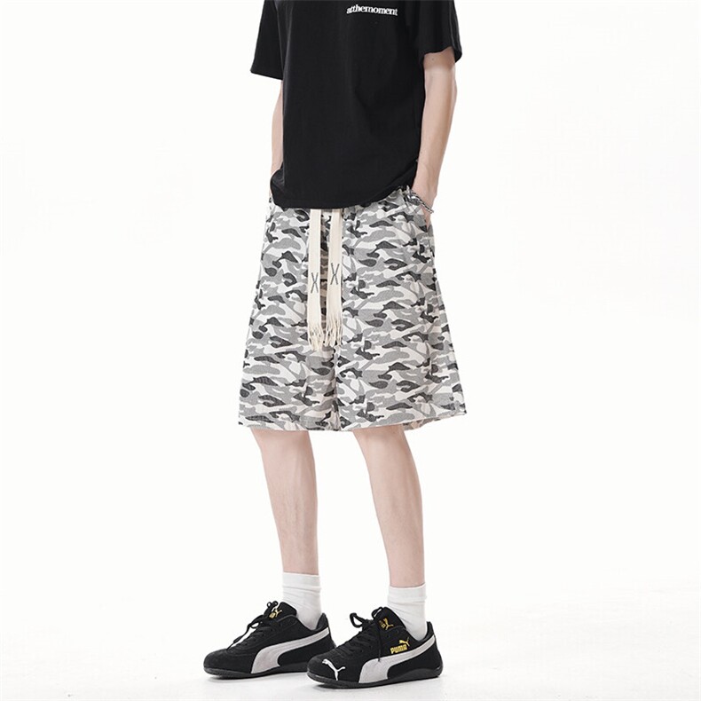 DK50001-P20短裤男女夏季新款休闲冰丝沙滩中裤宽松百搭五分裤,男装牛仔裤,电商A178