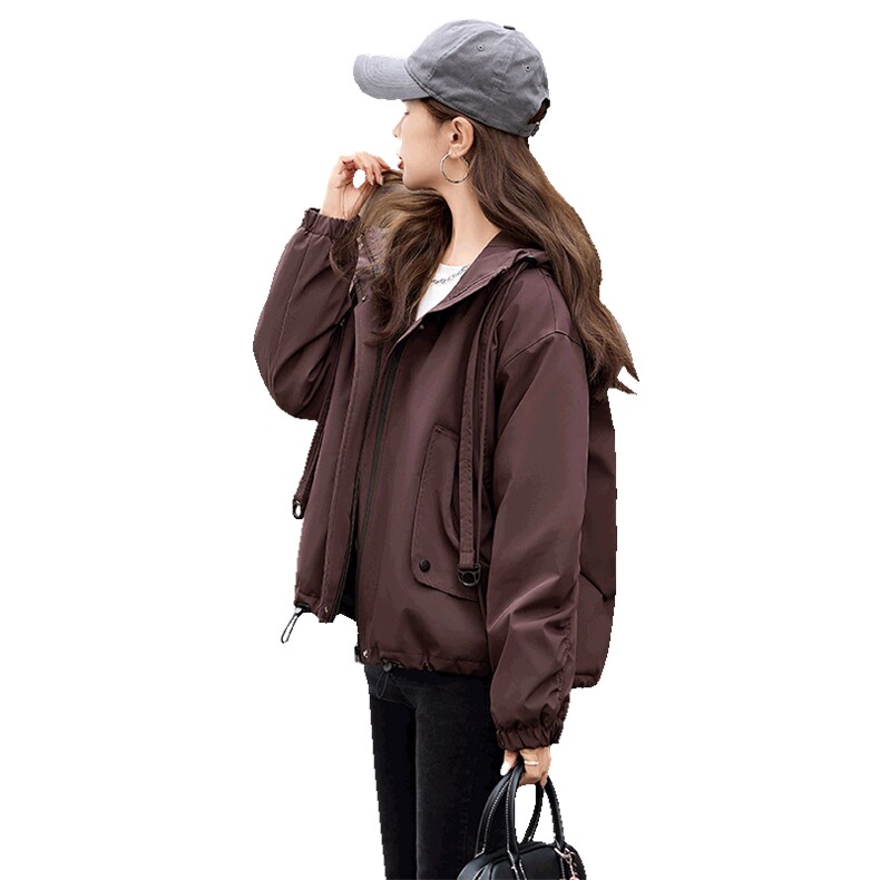 特超好看黄色冲锋衣羽绒服女2024冬新款小个子短款休闲派克服外套,女装羽绒服,关键词