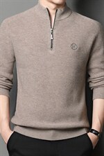 BD801钱塘2020-2中年男士秋冬款厚款纯色休闲简约羊毛衫P173，男装针织衫/毛衣，钱塘207-2