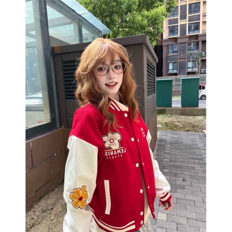 J9953-P73高质量/原版做工美式嘻哈宽松潮牌棒球服夹克,男装夹克,星座617A-2