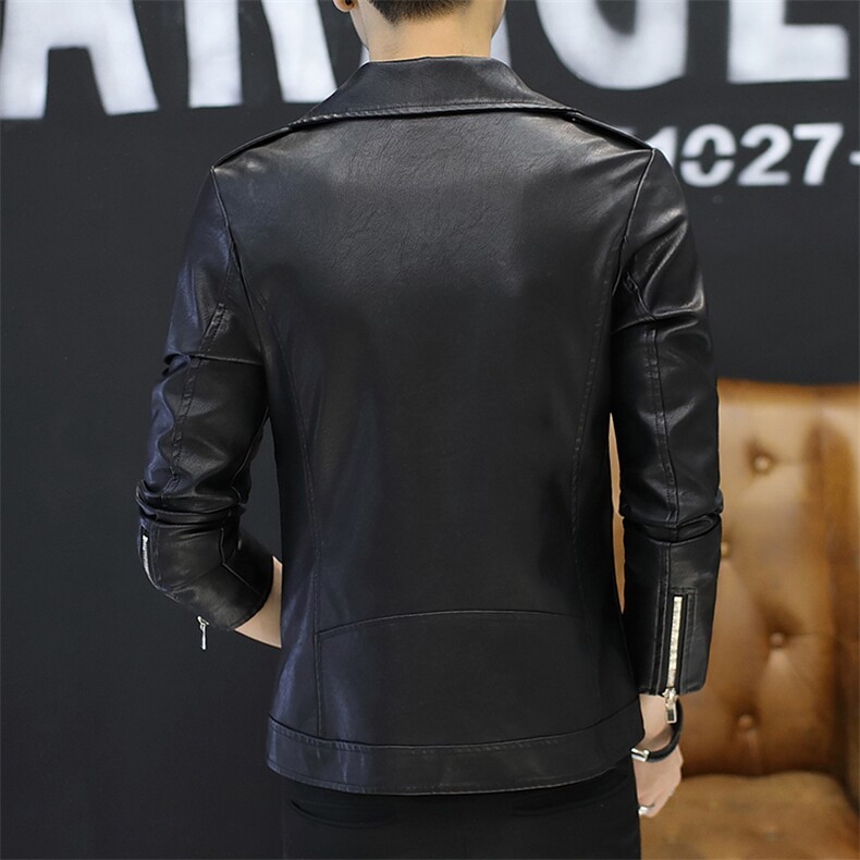 电商A157-Y901-P85秋冬新款男士皮衣韩版皮夹克潮外套修身,男装皮衣,电商A157