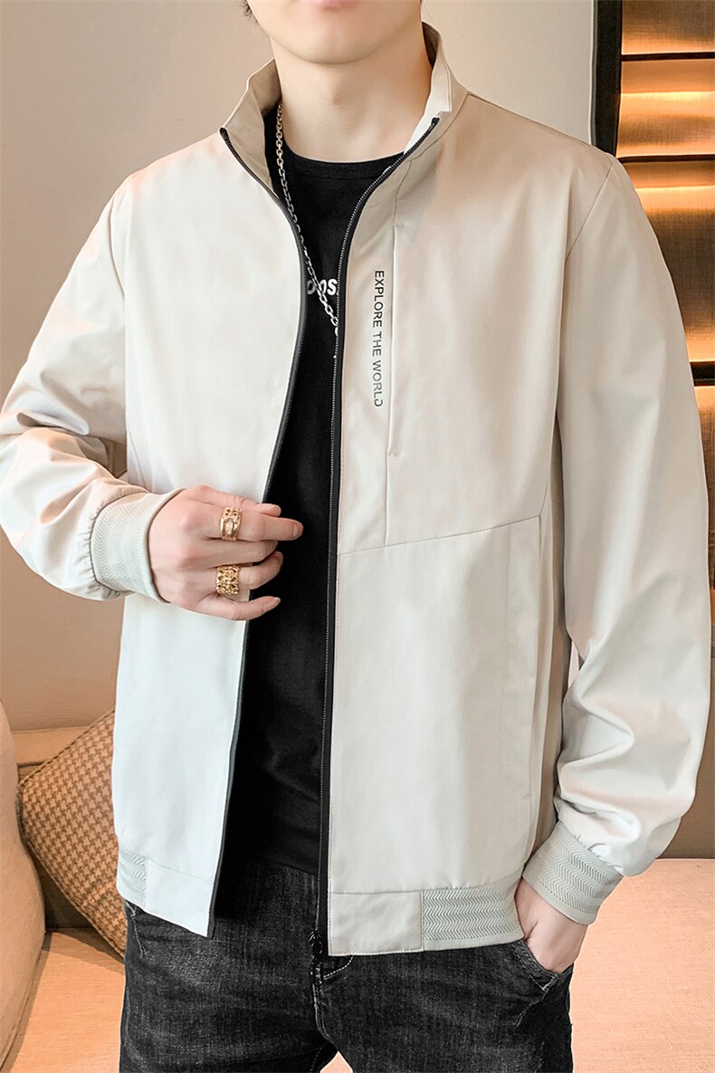 店主风宽松夹克百搭落肩简约上衣外套YHJK-8815-P60,男装夹克,星座717