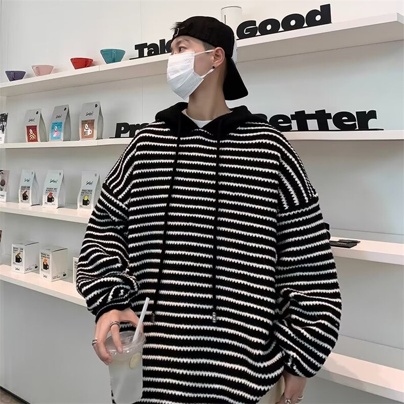 美式圆领毛衣男慵懒风休闲针织衫M7025-P58,男装针织衫/毛衣,星座1109-3