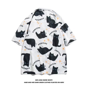 短袖衬衫春款男港风潮流C1304P30图片