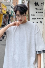 短袖男夏季新款港风宽松T恤上衣T8219-P25，男装T恤，星座214-3