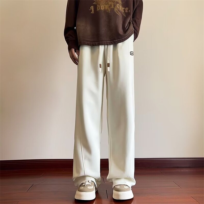 卫裤男士春秋季2024新款宽松直筒运动裤工装休闲长裤子K4987-P46,男装休闲裤,星座412-2