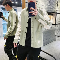 C903-P55衬衫男士长袖韩版潮流帅气衬衣服宽松百搭工装外套潮，男装衬衫，电商D310（原电商305）