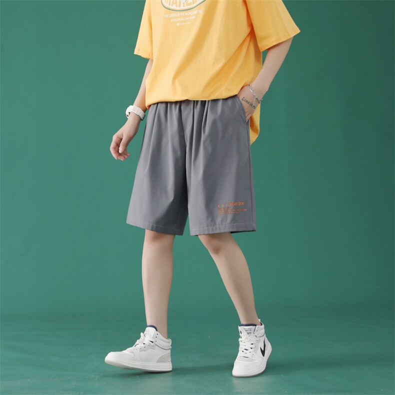 男士宽松运动五分裤韩版潮流2023夏新款DK518-特批16，女装休闲裤，星座718-1