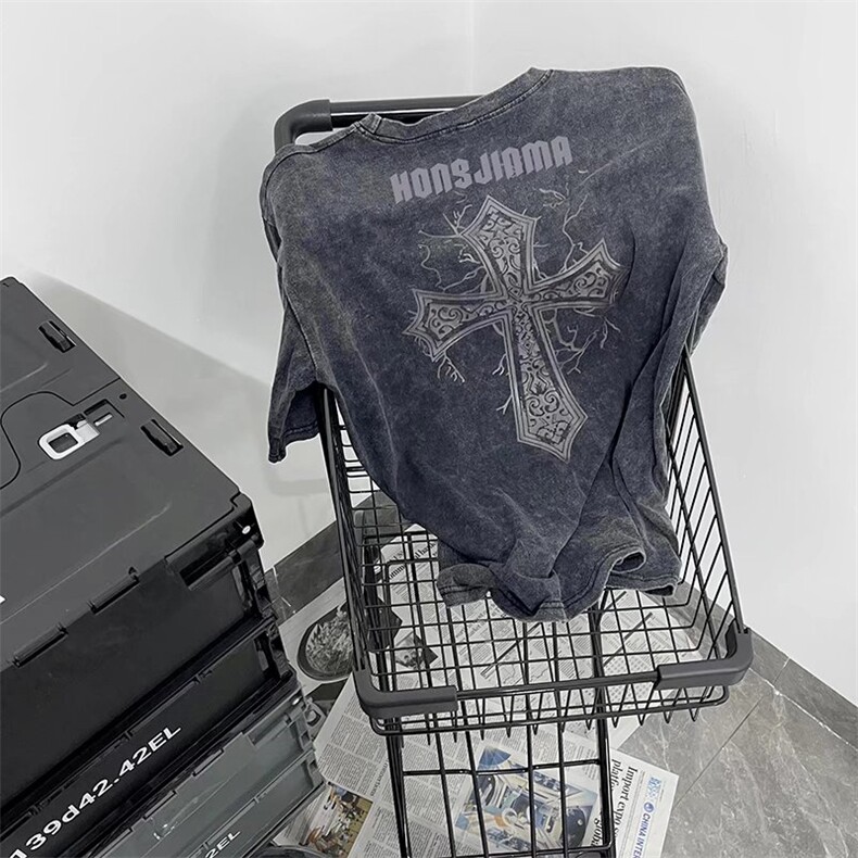 短袖t恤男潮牌ins港风宽松百搭潮流衣服夏季半袖体恤TX313-P35图片