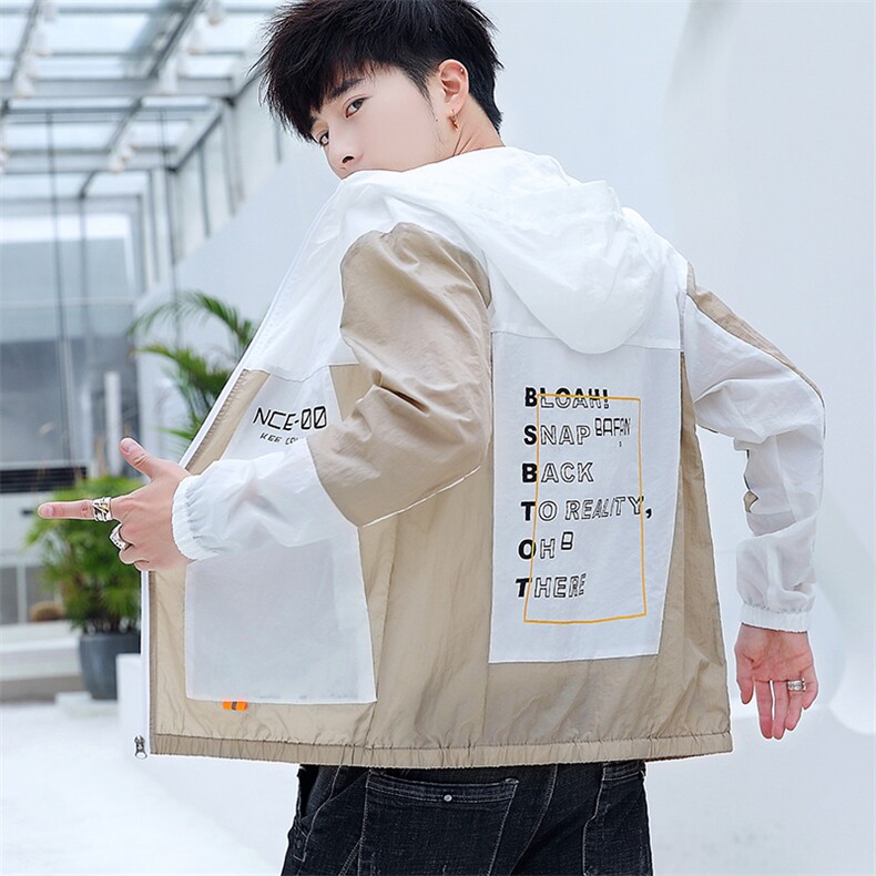 主推-男士防晒衣夏款新款薄款透气连帽潮流韩版夹克F213-P30,男装夹克,星座1206（原A206）