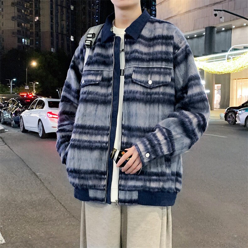夜景小香风格子大衣男冬季复古潮牌韩系呢子外套F1237特P90,女装短外套,星座309（原A406）