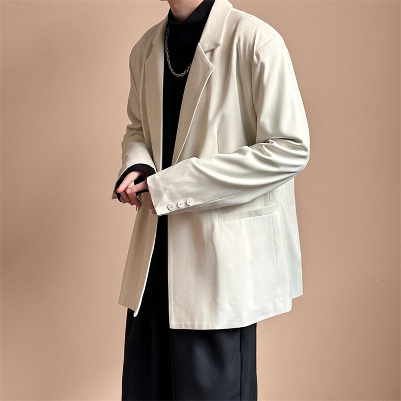 2025秋新款高级感潮西装外套宽松休闲设计感西服A351-AX2480-P125,男装西服,电商A351