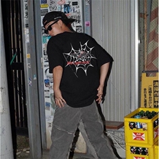 美式潮牌街头小众纯棉重磅t恤短袖男款创意时尚痞帅百搭宽松上衣，男装T恤，四季星座505